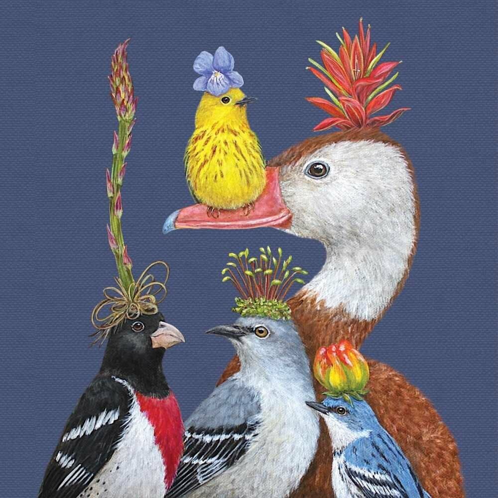 PPD Willie The Warbler and Guests Beverage/Cocktail Paper Napkins,5"x5"