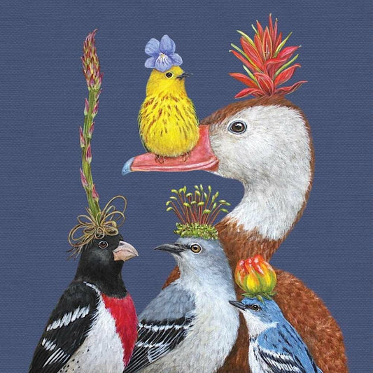 PPD Willie The Warbler and Guests Beverage/Cocktail Paper Napkins,5"x5"