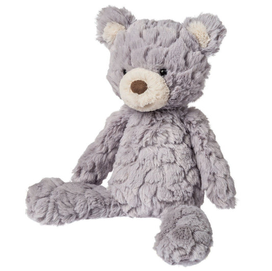Mary Meyer Putty Bear Small Teddy Bear Soft Toy, Shadow Gray, 11"