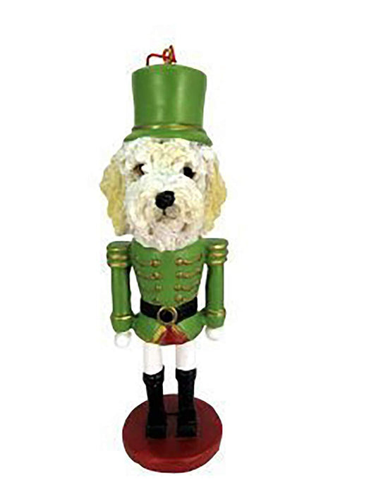 E&S Pets 35358-121 Yellow Labradoodle Nutcracker Soldier Dogs Ornament