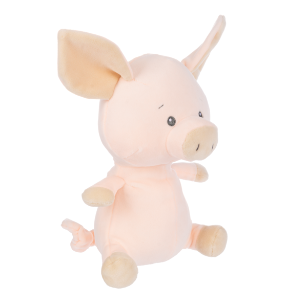 Baby Ganz Cuddle-Me Pig with Rattle Plush Stuffed Animal Toy, 9"