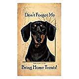 Black and Tan Dachshund Dog Baggage Buddies Luggage Tag 4"