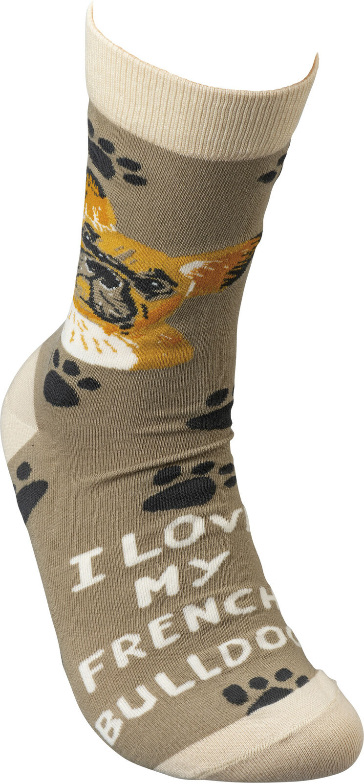 Primitives By Kathy Socks - I Love My French Bulldog