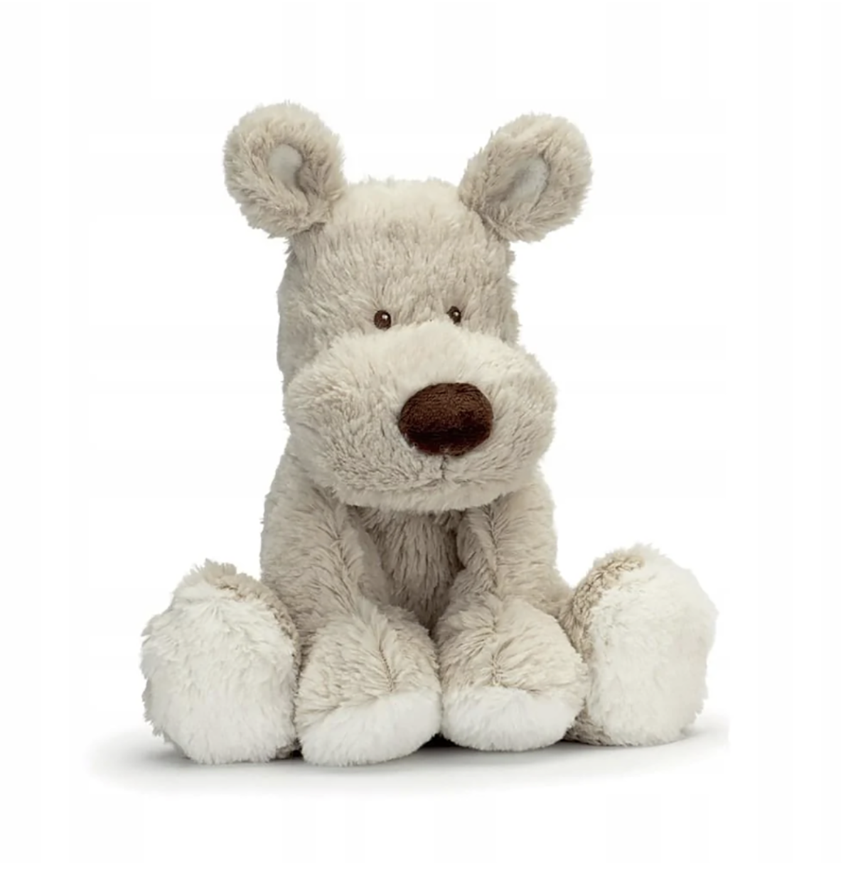 Teddykompaniet - Supersoft Small Beige Puppy  Plush Stuffed Animal Toy, 8 inches