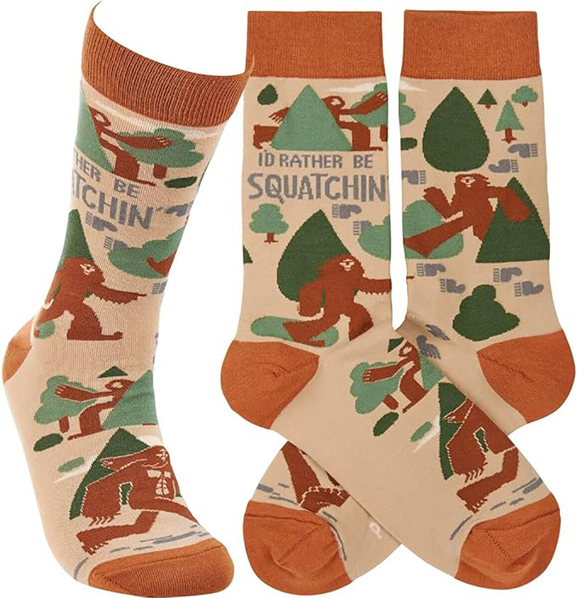 Primitives by Kathy - Primitives by Kathy I'd Rather Be Squatchin' Socks