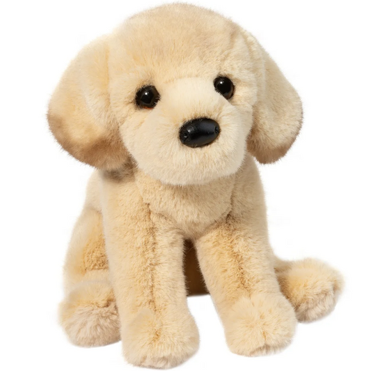 Douglas Toys Ace Yellow Lab Plush Stuffed Animal Toy, 9" sitting