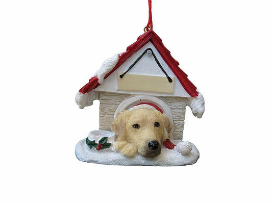 Yellow Labrador Ornament  Hand Painted and Easily Personalized "