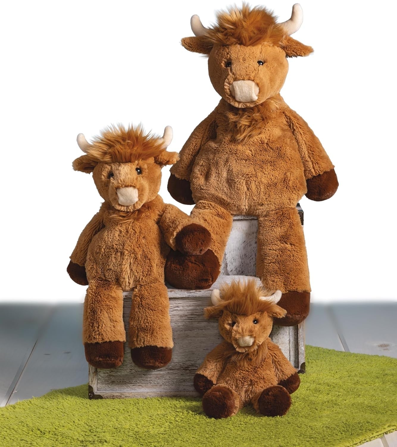 Mary Meyer Marshmallow Stuffed Animal Soft Toy, 9-In. Junior Hagrid Highland Cow