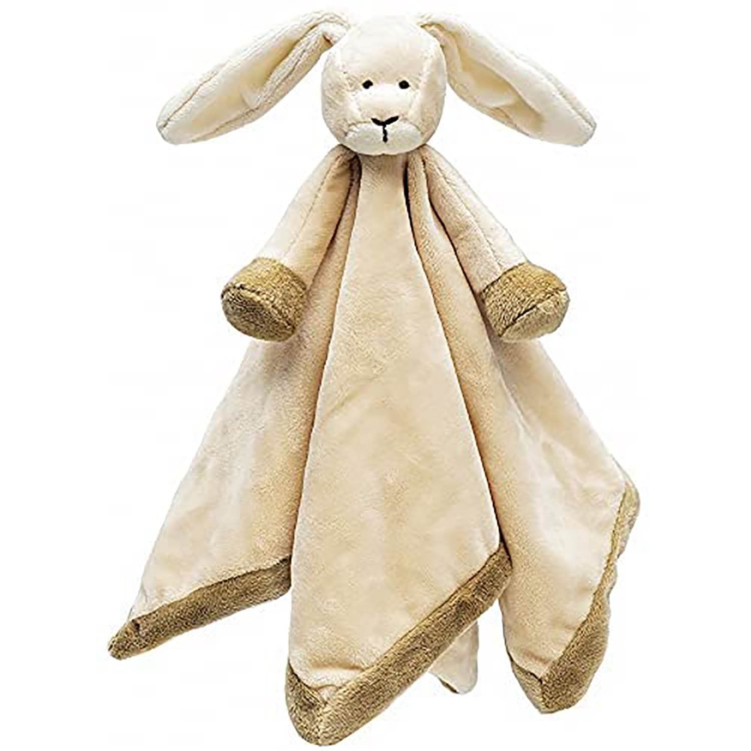 Teddykompaniet Diinglisar Tan Bunny Plush Fleece Baby Blanket Snuggler, 13"