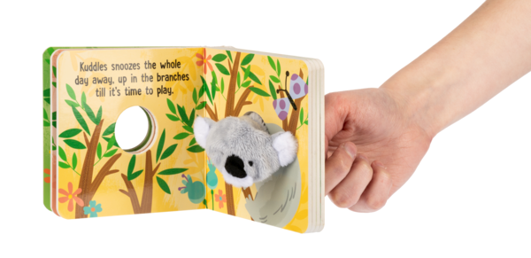 Baby Ganz Kuddles Koala Finger Puppet Board Book, Ages 0+