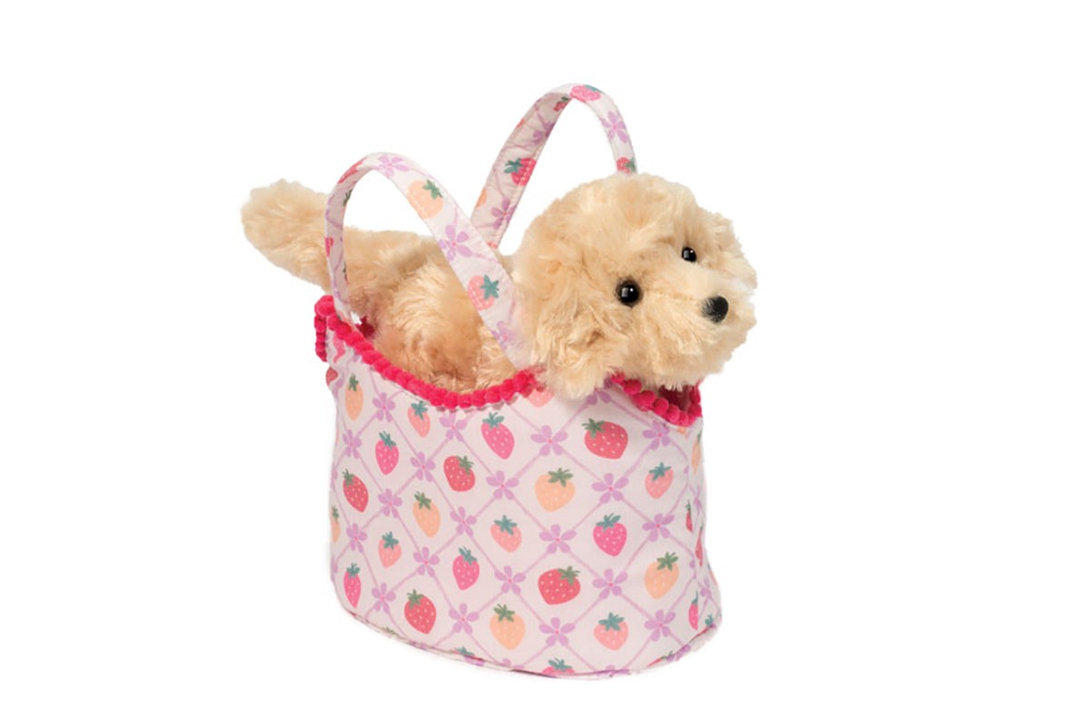 Douglas Berry Sweet Sassy Sak with Golden Retriever Plush Stuffed Animal Toy, 7"