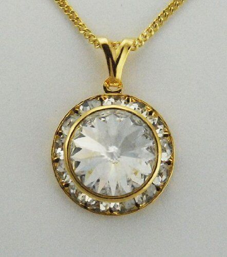 Finishing Touch 14 mm Rivoli Stone Necklace