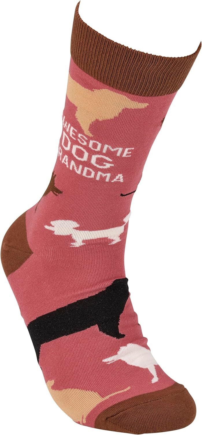 Primitives by Kathy Socks - Awesome Dog Grandma Socks, One Size, Unisex