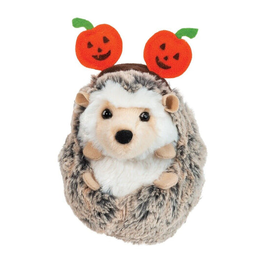 Douglas Spunky Hedgehog with Pumpkin Headband Plush Stuffed Animal Toy, 5"