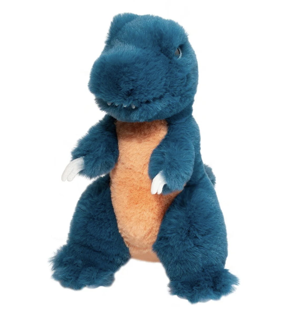 Douglas Kennie Soft Blue T-Rex Dino Plush Stuffed Animal, 10" tall