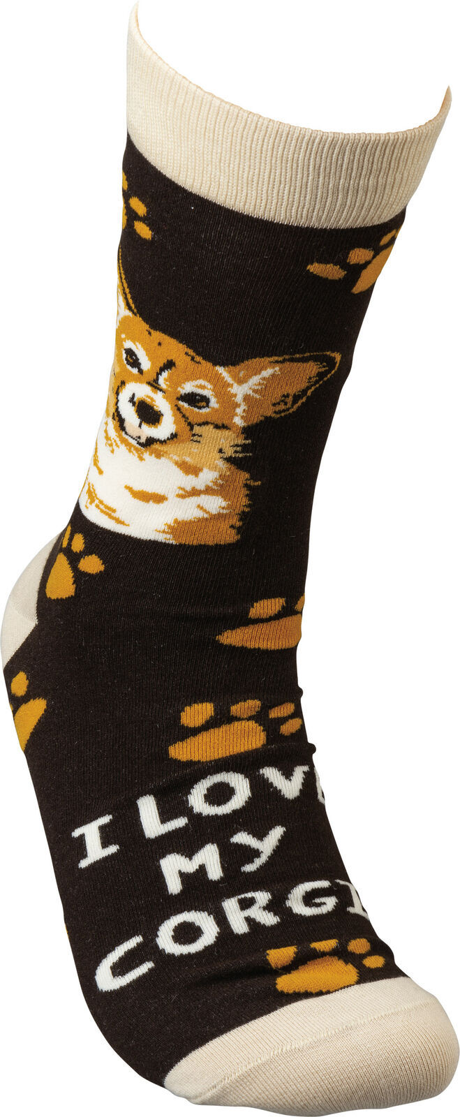 Primitives By Kathy Socks - I Love My Corgi