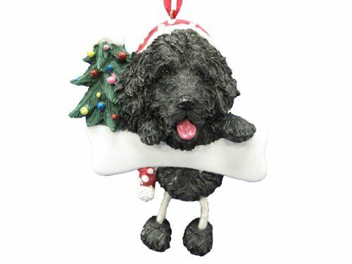 Newfoundland Ornament with "Dangling Legs" Hand Painted and Easily Personalized