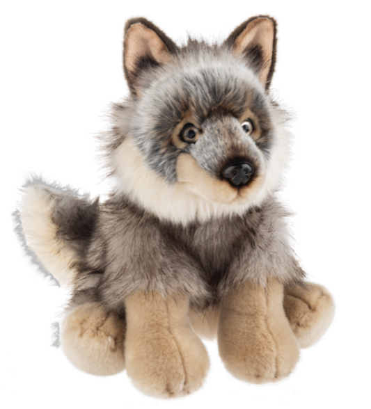 Ganz Heritage Collection Grey Wolf Plush Stuffed Animal Toy, 12"