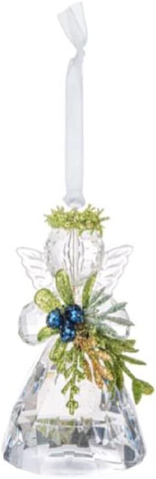 Ganz Mistletoe Angel Christmas Tree Ornament Acrylic, 3.5 Inch