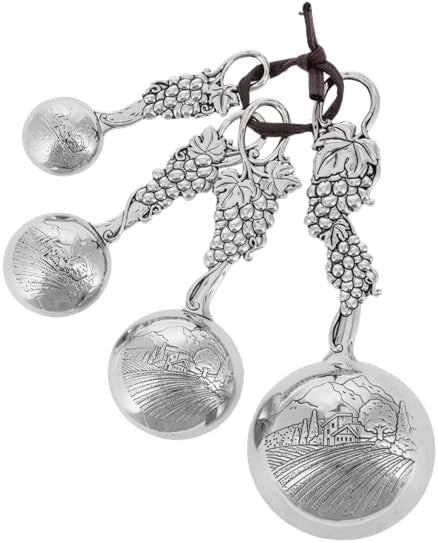 Ganz 4-Piece Set - Colorful Grapes Measuring Spoons. 5.25 inches