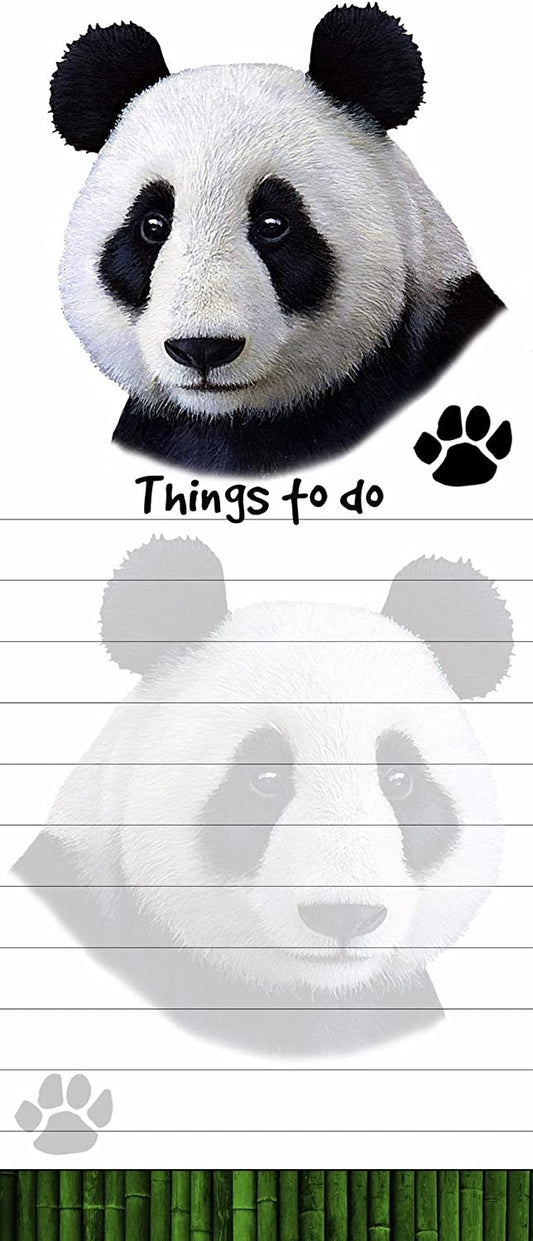 "Panda Magnetic List Pads" Uniquely Shaped Sticky Notepad