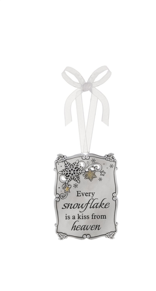 Ganz Ornament Plaque Ornament Plaque Every Snowflake is a Kiss from Heaven