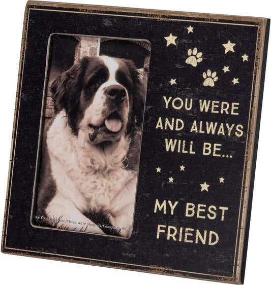 Primitives by Kathy Pet Memorial Photo Frame, 6" x 6", My Best Friend Always