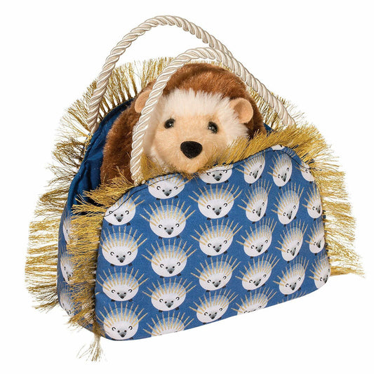 Douglas Plush Spikey Hedgehog Sak W/Hedgehog Stuffed Animal, 7"