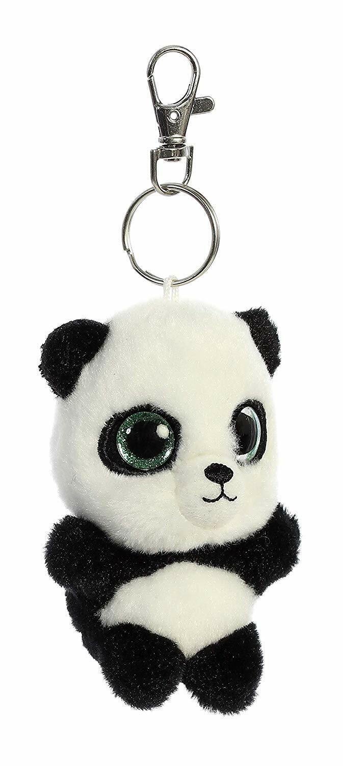 Aurora World Inc. YooHoo 3.5" Ring Ring Panda Keychain Plush Stuffed Animal