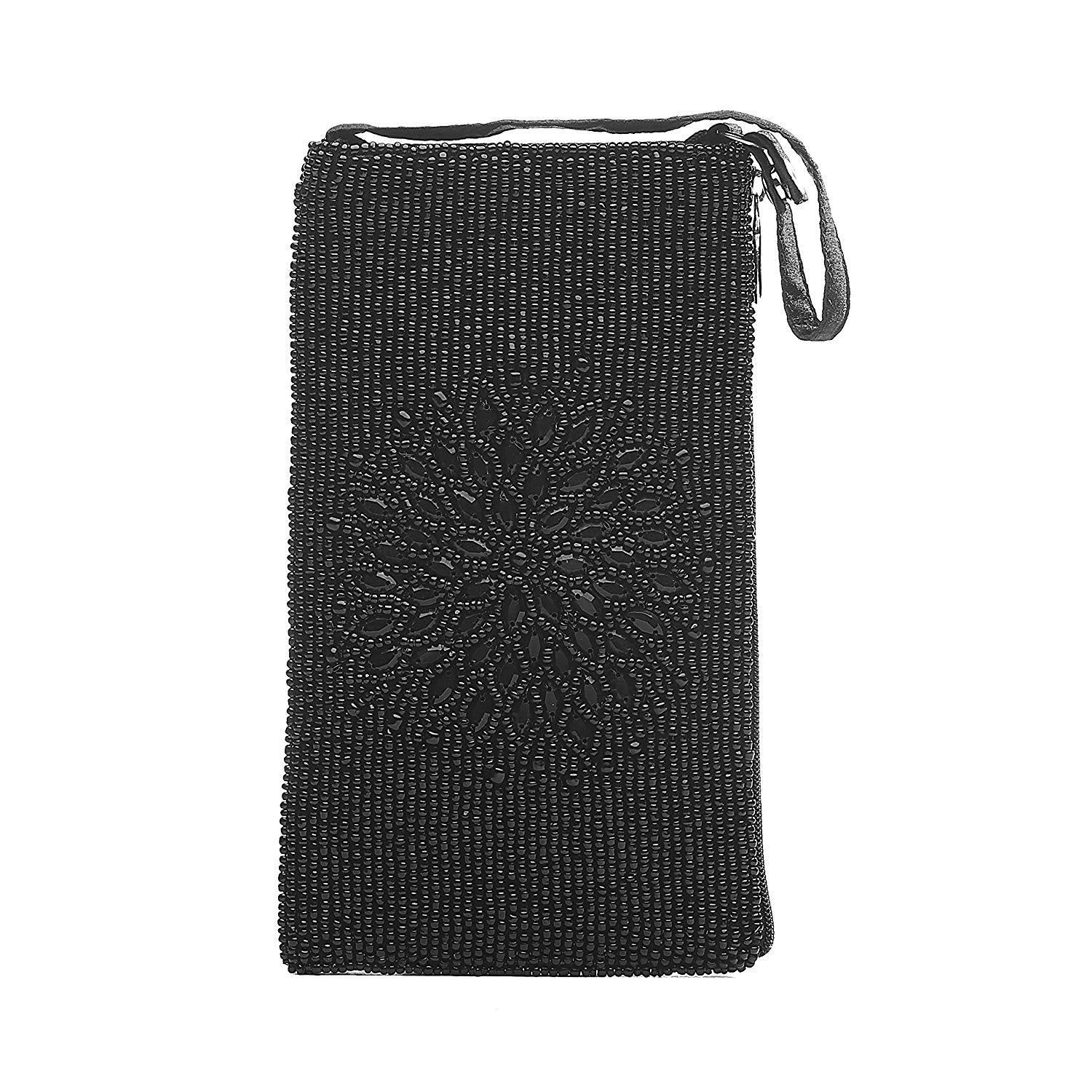 Bamboo Trading Company Cell Phone or Club Bag, Night Bloom Black