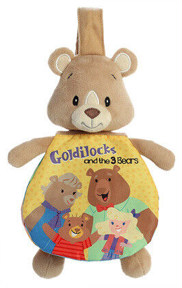 Aurora Baby Goldilocks and Three Bears 9" Story Pals Soft Book with Hanger