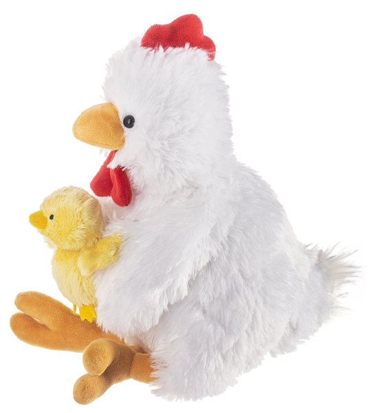 Ganz HE10440 Mama & Baby Chick Plush Stuffed Animal Toy, 10-inch