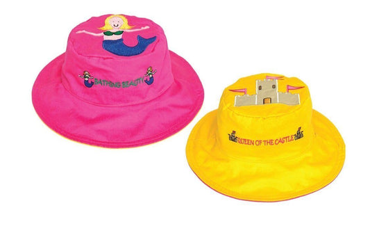 Luvali Mermaid-Sandcastle Reversible Kids Hat Small 6 months 2 years