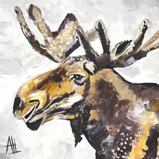 Paperproducts Design Frontier Moose Beverage/Cocktail Paper Napkins,5"x5"
