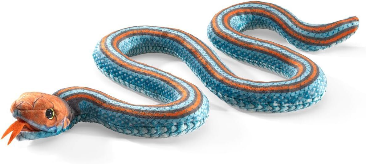 Folkmanis San Francisco Garter Snake Finger Puppet, 19"