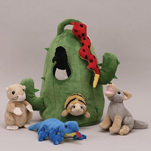 Cactus Desert Animal House with Animals - Snake, Lizard, Armadillo, Coyote