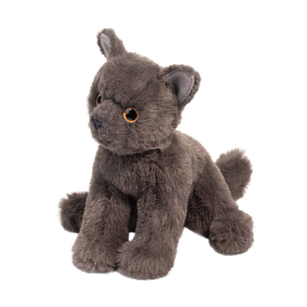 Douglas Cuddle Toys Mini Colbie Soft Gray Cat Plush Stuffed Animal, 7"