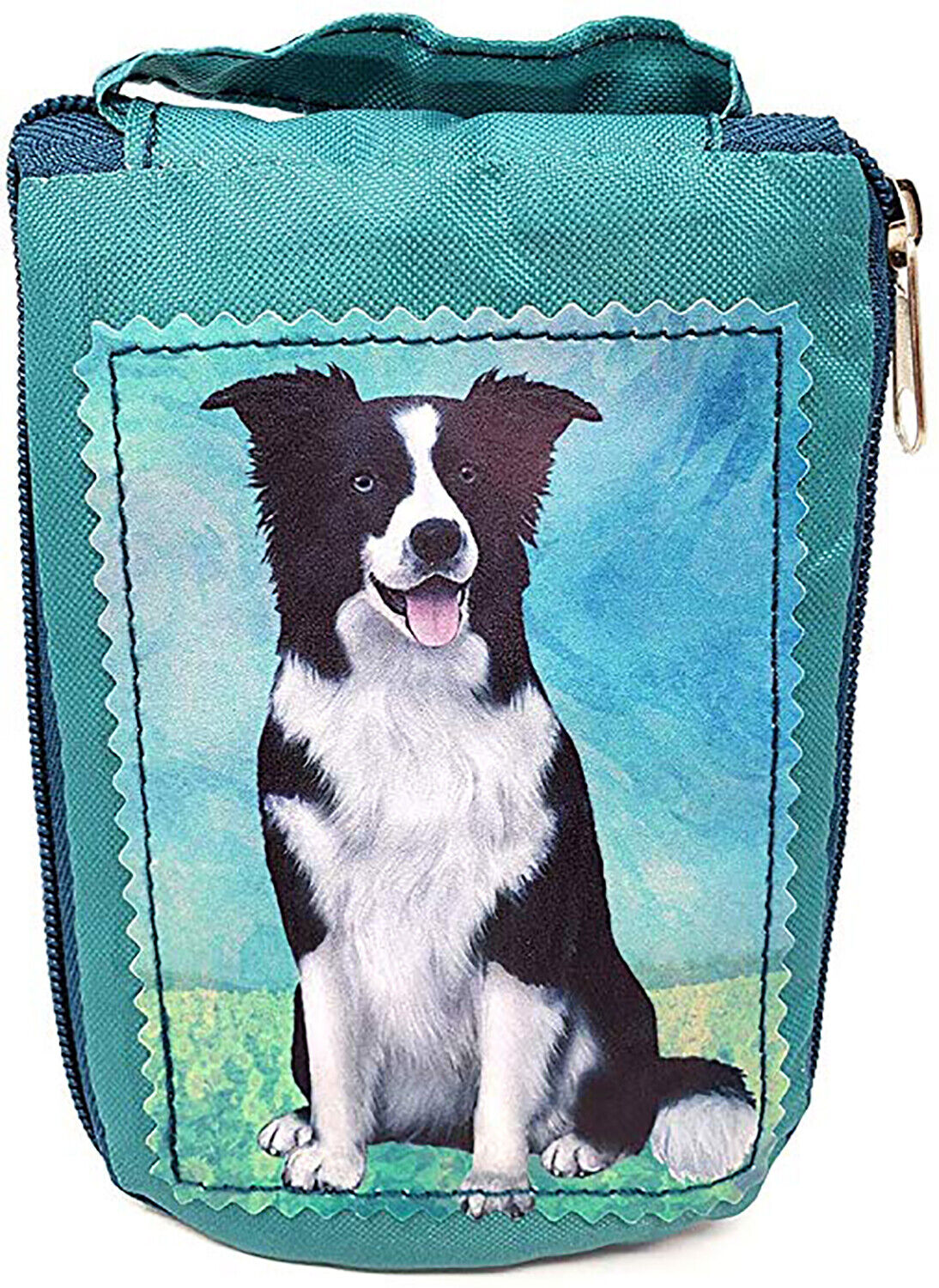 Border Collie Foldable Tote Bag - Waterproof - Zipper Market Tote