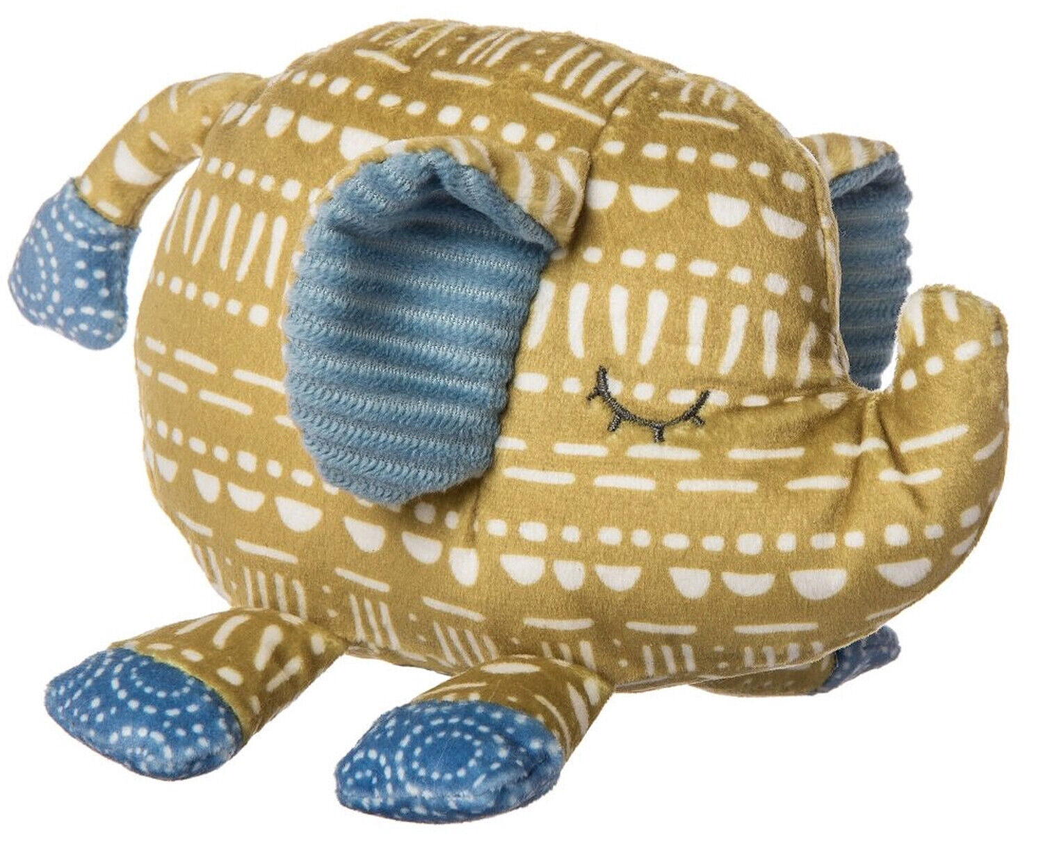 Mary Meyer Boho Baby Stuffed Animal Soft Toy, 6-Inches, Elephant Rattle