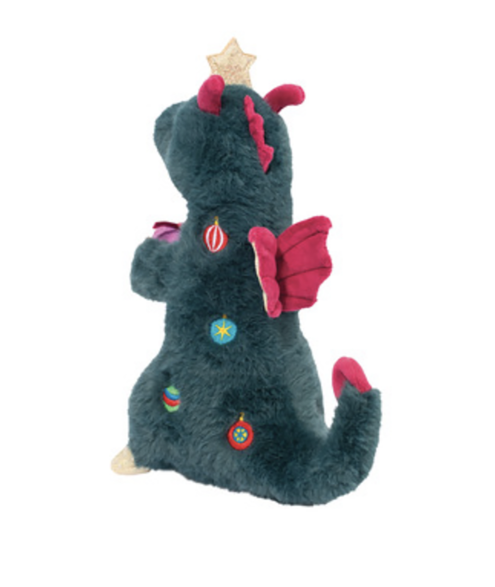 Douglas Deck the Dragon Plush Stuffed Animal with Shimmery Wings, 9.5"