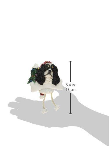 King Charles  Ornament with "Dangling Legs" Hand Painted and Easily Personalized