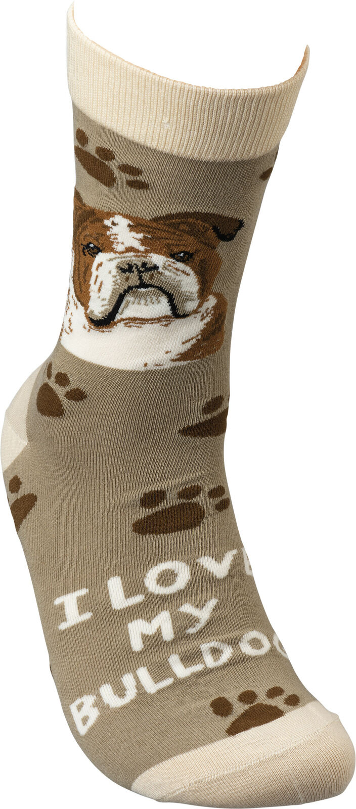 Primitives By Kathy Socks - I Love My Bulldog