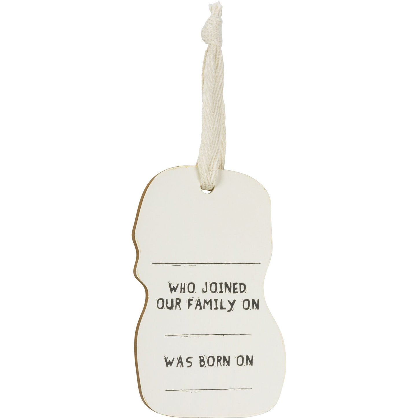Primitives by Kathy Wooden Hanging Ornament, 2-Sided - I Love My Yorkie