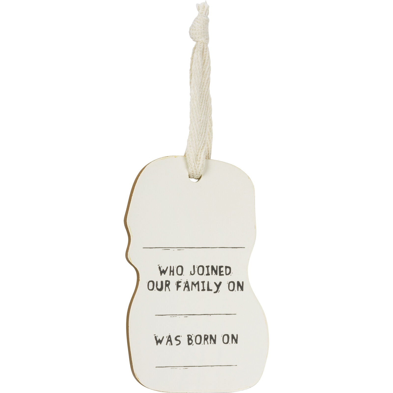 Primitives by Kathy Wooden Hanging Ornament, 2-Sided - I Love My Yorkie