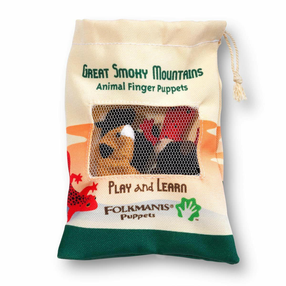 Folkmanis Great Smoky Mountain Animal Set Finger Puppet