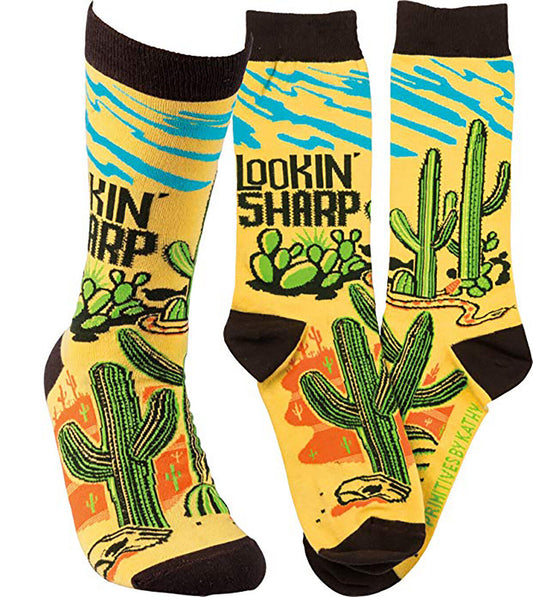 Primitives By Kathy Mens Lookin Sharp Socks One Size