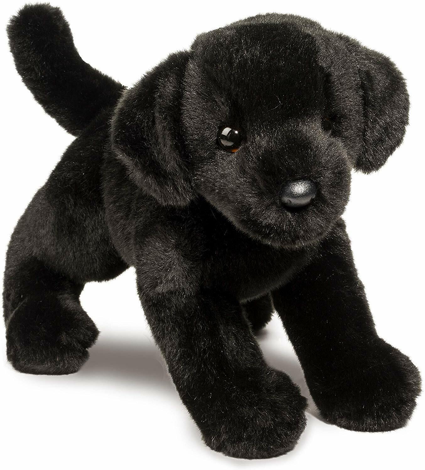 Douglas Brewster Black Lab  Plush Stuffed Animal Dog, 12"