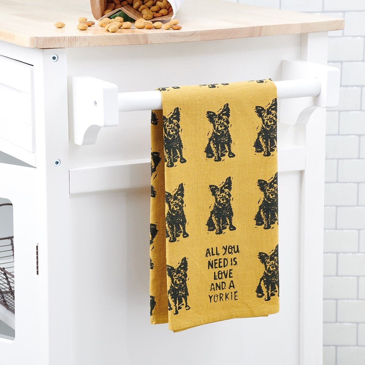 Primitives by Kathy Kitchen Towel - All You Need Is Love And A Yorkie