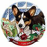 Cardigan Corgi Tri Dog Porcelain Ornament Pet Gift 'Santa. I Can Explain!'