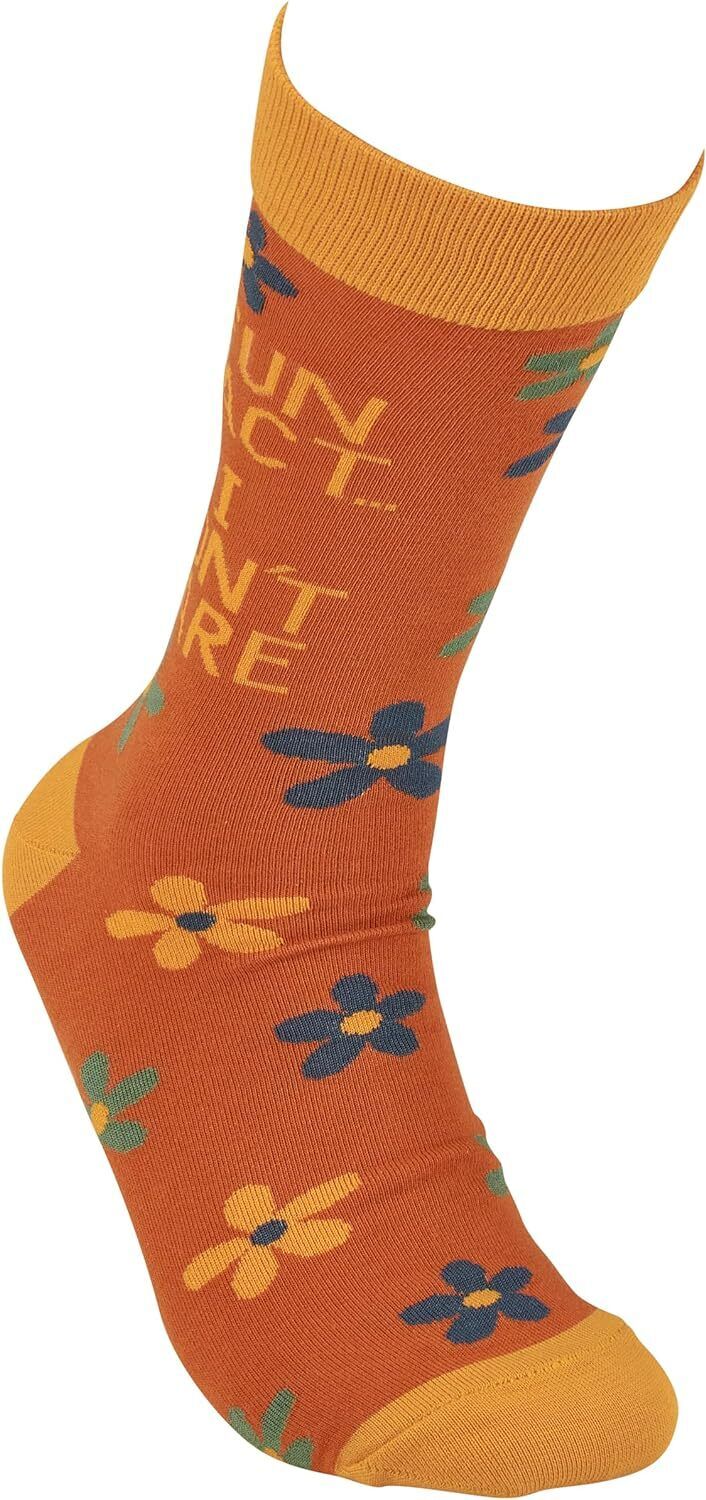 Primitives by Kathy - Fun Fact I Don't Care Socks, One Size, Unisex